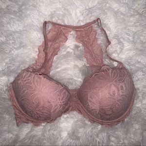 Pink Lacey VS Push Up Bra